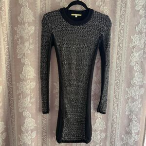 Gianni Bini Women's Black and White Sweater Dress